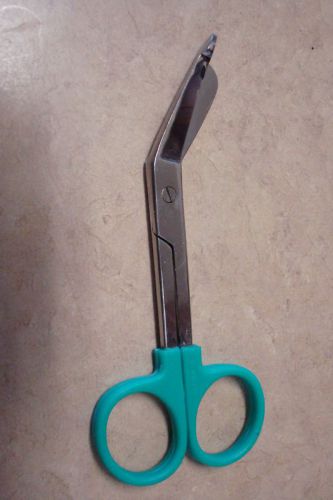1 Lister Bandage Nurse Scissors 5.5&#034; Teal  Plastic handle