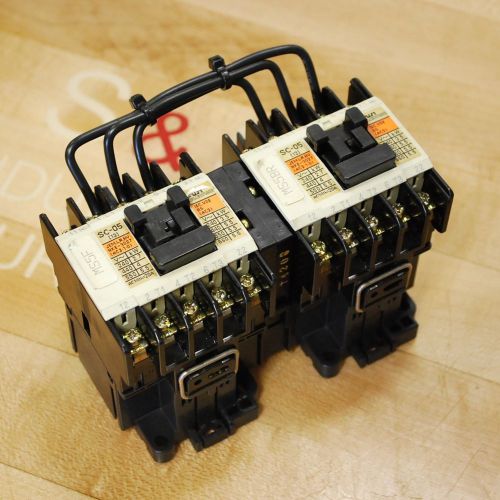Fuji sc-05 reversing contactor 100/110vac coil #sz-rm interlock, #4nc0g0#11 for sale