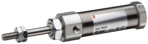 Smc ncj2b16-100r stainless steel air cylinder, round body, double acting, basic for sale