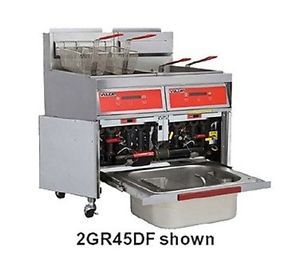 Vulcan 3gr65mf fryer gas 63&#034; w (3) battery 65-70 lb. capacity per vat... for sale