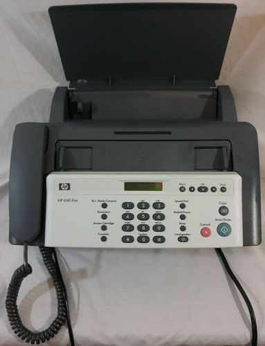HP 640 fax copy scan machine built-in telephone w/ user guide Hewlett Packard