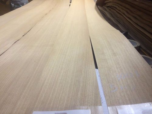 Wood   African  Anigre    Veneer 123x7,9,9,9,10, total  3 pcs RAW VENEER N1001..