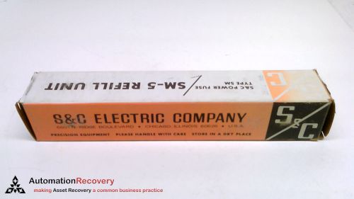 S&amp;C ELECTRIC COMPANY 132400R4 ,TYPE SM-5 REFILL FUSE 250E AMP 14.4KV, NE #220955