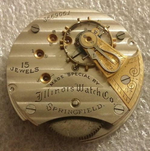 Mosler time lock movement escapement / Illinois 18s. Working