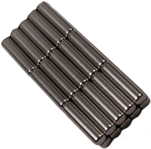 30 Neodymium Magnets 1/8 x 1/2 inch Cylinder N48