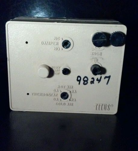 KREUTER ¤ TITUS THERMOSTAT, WITH DAMPER CONTROL AND TIMER