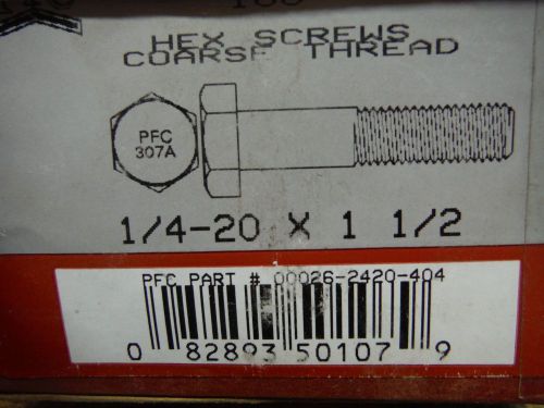 1/4-20 X 1-1/2 hex bolt with nuts (100pcs) Hot Dipped Galvanized