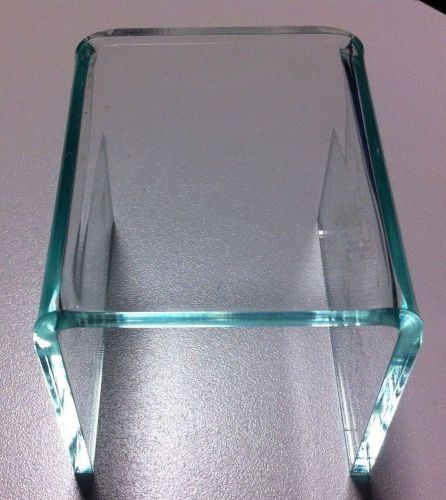 1 Each 4&#034; Acrylic Risers 1/4&#034; Glass Green 3030