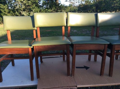 PR MIDCENTURY DANISH MODERN MYRTLE DESK COMPANY WALNUT LIBRARY / DINNING CHAIRS