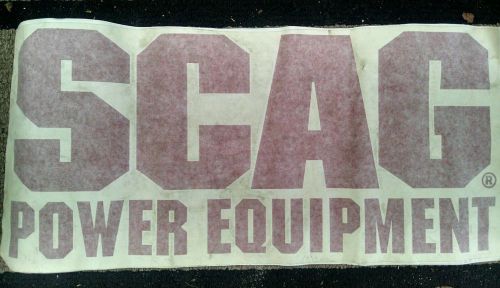 New SCAG Power Equipment Sticker