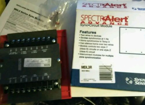 System Sensor SpectrAlert, MDL3R - Red Wall, Sync Circuit Module - NIB