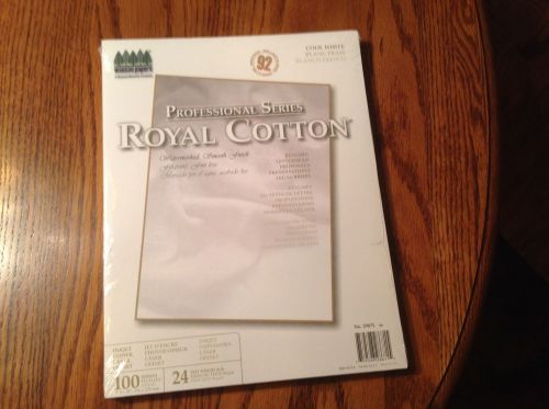 WAUSAU PAPERS~ PROFESSIONAL SERIES ROYAL COTTON COOL WHITE  100 8.5 X 11