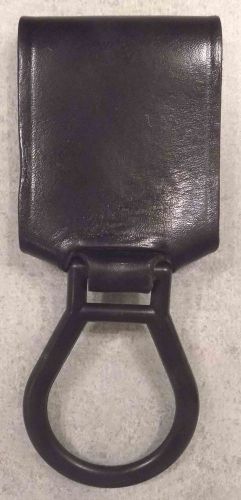 Bianchi #38 black leather flashlight baton holder - nice - free shipping for sale