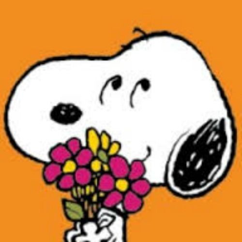 30 Personalized Return Address Labels SNOOPY WITH FLOWERS!