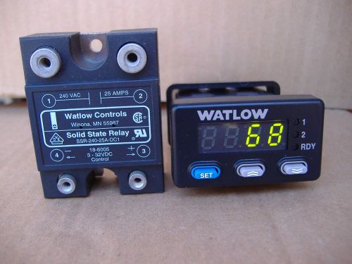 Watlow 935a-1cc0-000g temperature controller w/ ssr for sale