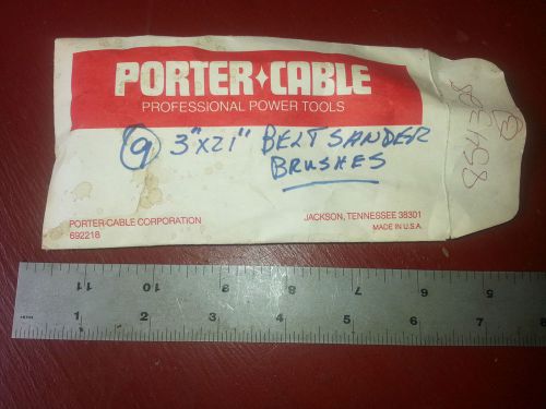 Porter cable delta rockwell belt 3 by 21 ? sander brushes new finishing sander for sale