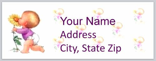 30 Personalized Return Address Labels Little boy Buy 3 get 1 free (c821)