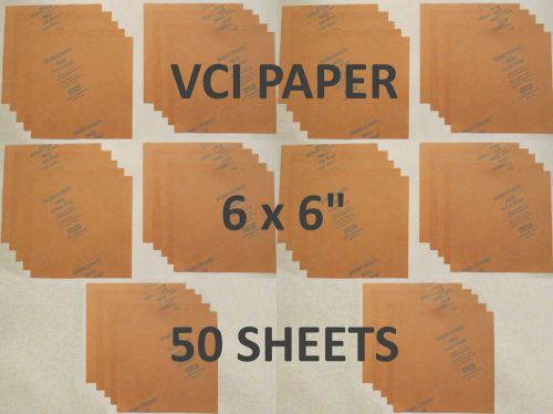 Daubert Protective VCI PAPER 6&#034; x 6&#034; - Straight Razors, Knives etc. - 50 SHEETS