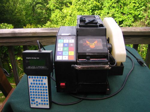 Phoenix E1 Gum Tape machine dispenser with Evolution I printer