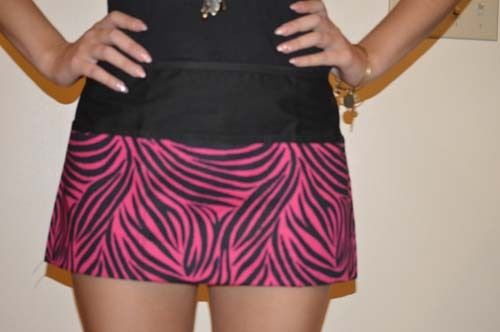 hot pink zebra 3 pocket Server Waitress Bar Bistro Waist Apron holds cell phones