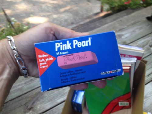 24 ERASERS-----(PINK PEARL) BY PAPERMATE----NEW