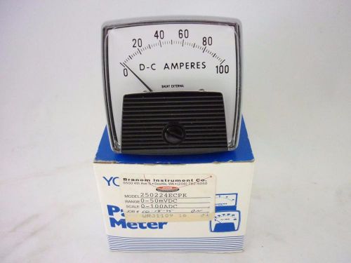 Yokogawa/branom analog dc amperes panel meter 250224ecpk nib for sale