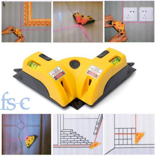 New Horizontal Vertical Right Angle 90 Degree Laser Line Projection Square Level