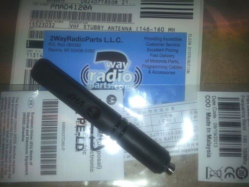 Real motorola mototrbo vhf xpr7550 radio stubby antenna  pmad4119a (136-148 mhz) for sale
