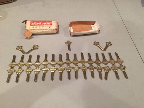 Schlage Uncut Keys 35-101-ce Lot Of 35