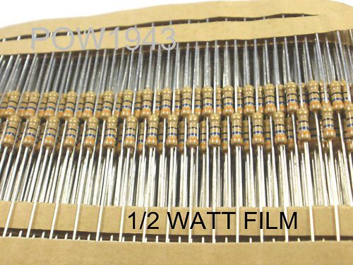 ( 200 PC. ) RESISTORS 1/2W 5% CARBON FILM ( CHECK VALUE  LIST )