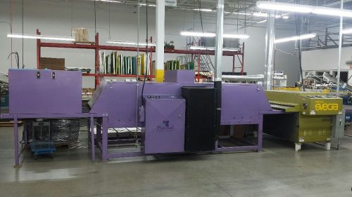 Conveyor dryer line with both gas and uv dryers for sale