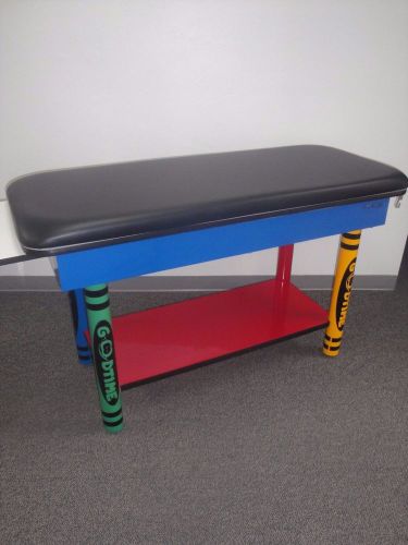 GOODTIME Crayon Pediatric Exam table with New Black Upholstery