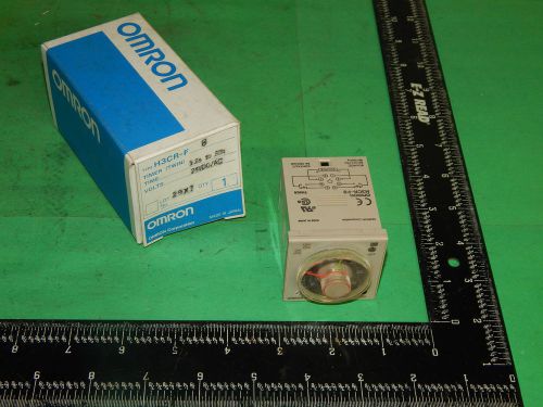 Omron H3CR-F8 Twin Timer Relay 0-30Sec 8Pin 24VDC/AC Source 50/60Hz