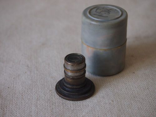 Antique Microscope Objective Lens Three in