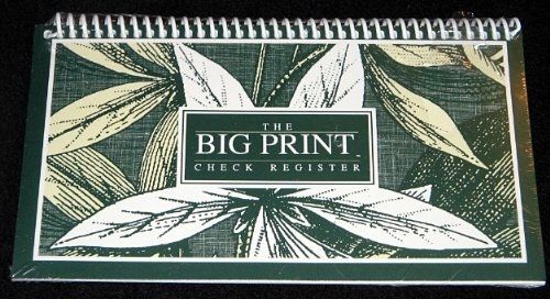Big Type Co. The Big Print Check Register - Spiral Bound