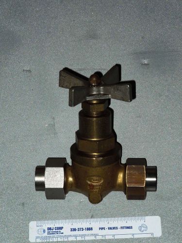 1/2&#034; cpv #380-3 panel mounted globe shut-off valve  (6000 wog) socket weld for sale
