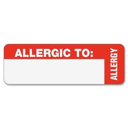 Tabbies 40562 Tabbies Medical Labels, ALLERGIC TO, 3 x 1, White, 175/RL