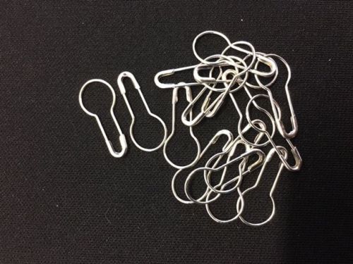 Silver Pear Shaped Safety Pins 20 mm Bulk Buy 1000 Pack
