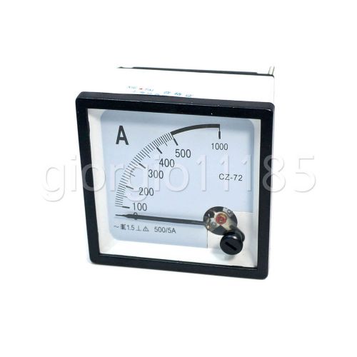 2pcs analog amp panel meter + current trensformer ac 500a for sale