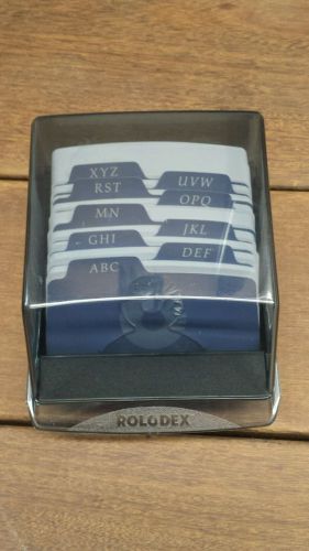Rolodex Covered Card File &amp; Cards Name Phone Fax Email Address Cell Rubbermaid