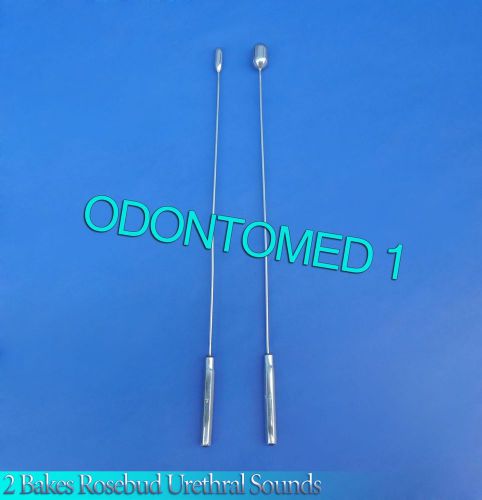 2 Pcs Bakes Rosebud Urethral Sounds 7mm+13mm