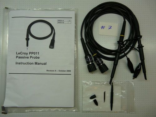 Pair of Lecroy PP011 probes with accessories Lot #7