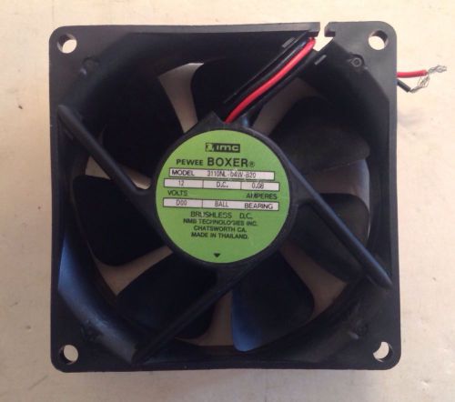 NMB IMC PEEWEE BOXER FAN MODEL 3110NL-04W-B20 12VDC AMPHERES 0.08