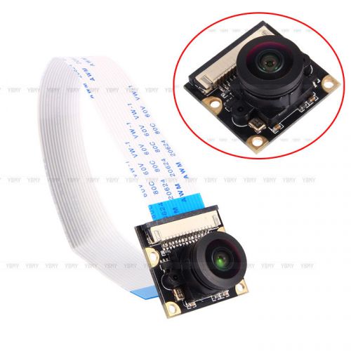 New 1pc Camera Module Board 5MP 175° Wide Angle Fish Eye Lenses For Raspberry Pi