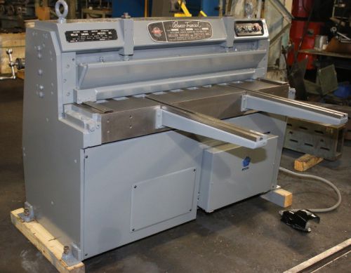 10ga cap. 48&#034; w heller besco-truecut shear, rear operated manual back guage for sale