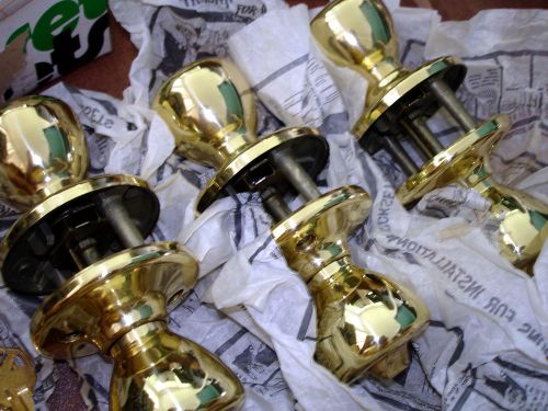 3 Kwikset Locksets 400T RCDL-RCS Tylo Design Polished Brass Entry Pack