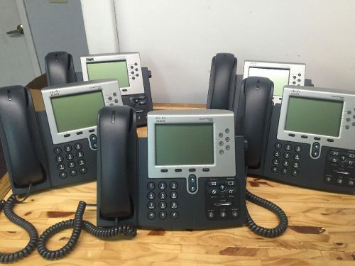 Lot of 5 Cisco IP Phone 7961 Series