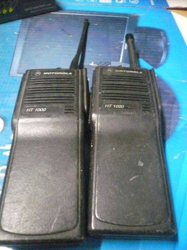 LOT OF  Motorola HT1000 UHF 403-470 2Ch 4W Two Way Radio H01RDC9AA1DN AS IS