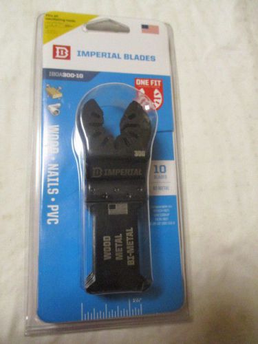Imperial Blades IBOAT300-10 One Fit 1-3/4&#034; Bi-Metal Oscillating Blades 10-Pc NEW