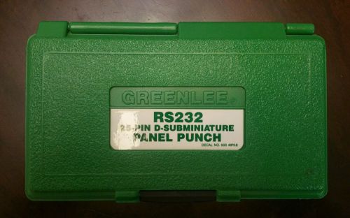 Greenlee RS232 Panel Punch